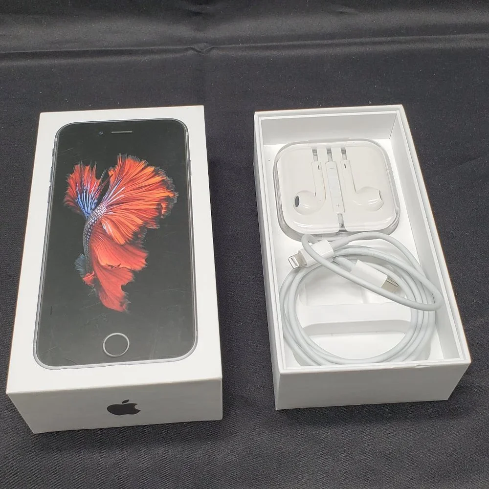 iPhone 6S Box with Charging cable and Ear Buds in case NO PHONE